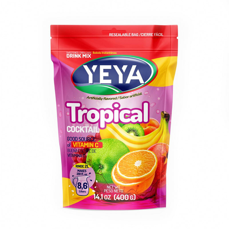 Refresco instantáneo sabor tropical YEYA (400 g / 14.1 oz)