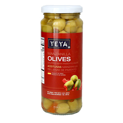 Spanish olives manzanilla stuffed with peppers YEYA (340 g / 12 oz)