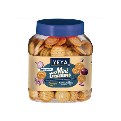 Galleticas saladas sabor crema de hierbas y cebolla YEYA (227 g / 8 oz)