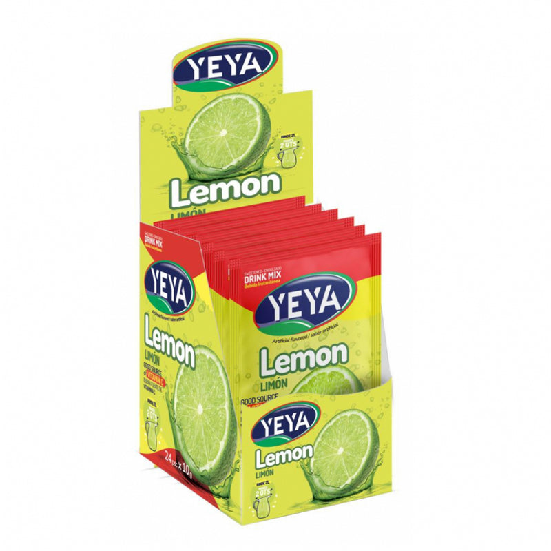 Refresco instantáneo -con azúcar- sabor a limón YEYA (24 x 10 g)